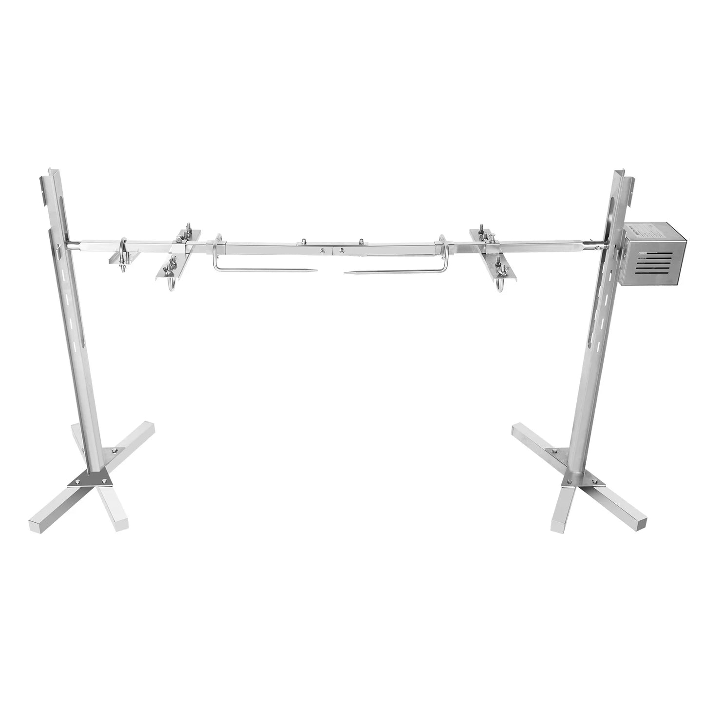 Roaster Spit Rotisserie BBQ Grill Pig Lamb Chicken Roaster Stainless Steel 40kg Silver electric rotisserie grill
