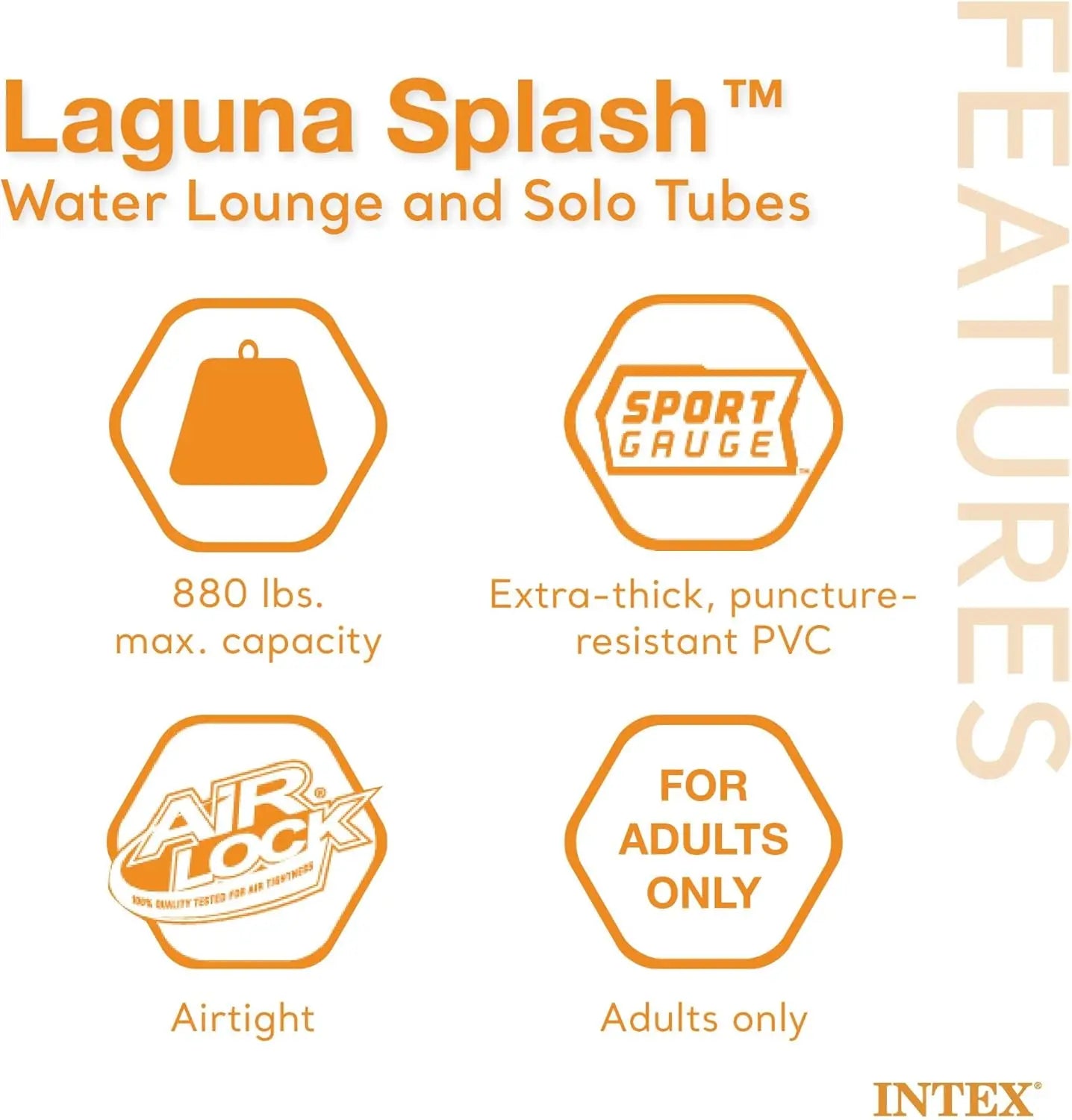 Outdoor Floating Water Raft with Detachable Solo Tubes, Cupholders, and Grab Handles for Pool or Beach Fun