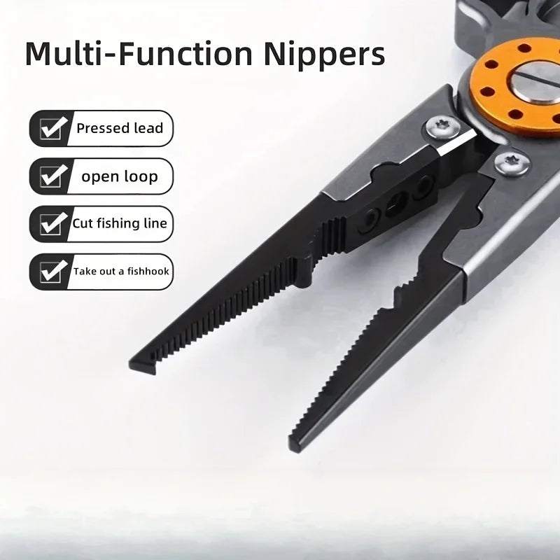 Aviation Aluminum Wire Pliers Multi-functional Fishing Pliers Outdoor Fishing Tools Fish Control Pliers, and Line Cutting Pliers