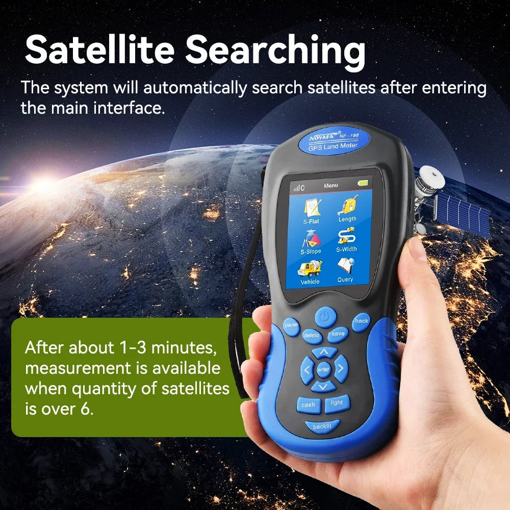 Noyafa NF-188 GPS Land Area Meter Measure Device with USB Navigation Track Calculation Meter for Farm Land Mapping Network Tool
