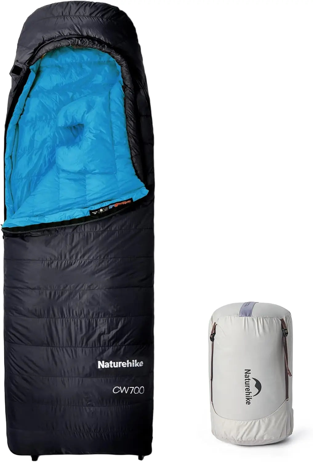 0 Degree Ultralight Down Sleeping Bag for Adults, 650 Fill Power, Backpacking Cold Weather, 700g Fill, -2°F / 18°F for Camping Hiking