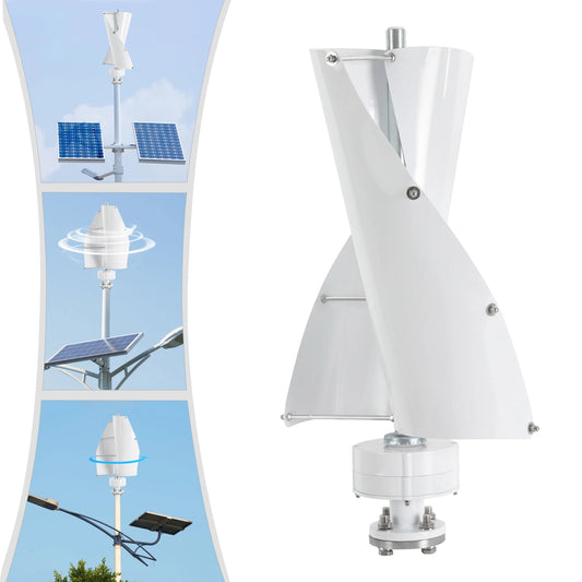 Wind Generator 500W 42.65ft/s Vertical Axis Wind Turbine, permanent Magnet Rotor Wind Turbine Power Generation for Energy Supply