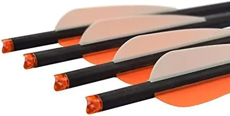 16 18 20 inch Carbon Crossbow Bolts Bio Archery with 4 Inch Vanes(Pack of 12)