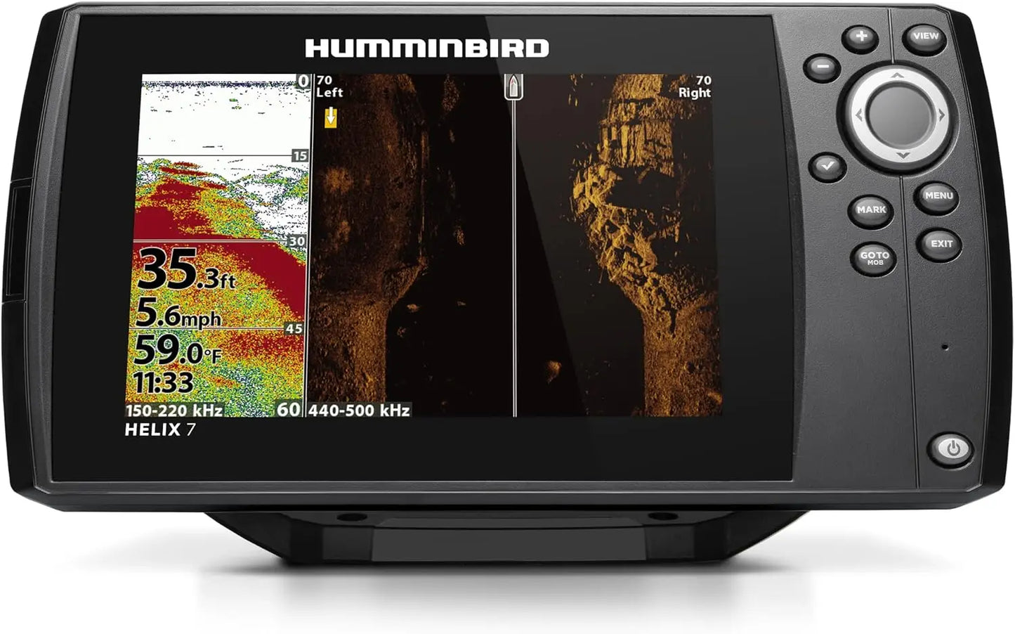 Original Humminbird Helix High Precision Fish Finder Waterproof Depth Sonar for Boat Fishing Outdoor Angling Portable Fishing Depth Finder Durable Marine Fish Detector