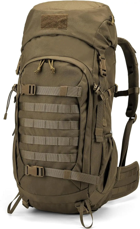 50L Hiking Backpack with Rain Cover for Outdoor Adventures, Camping, and Survival Gear