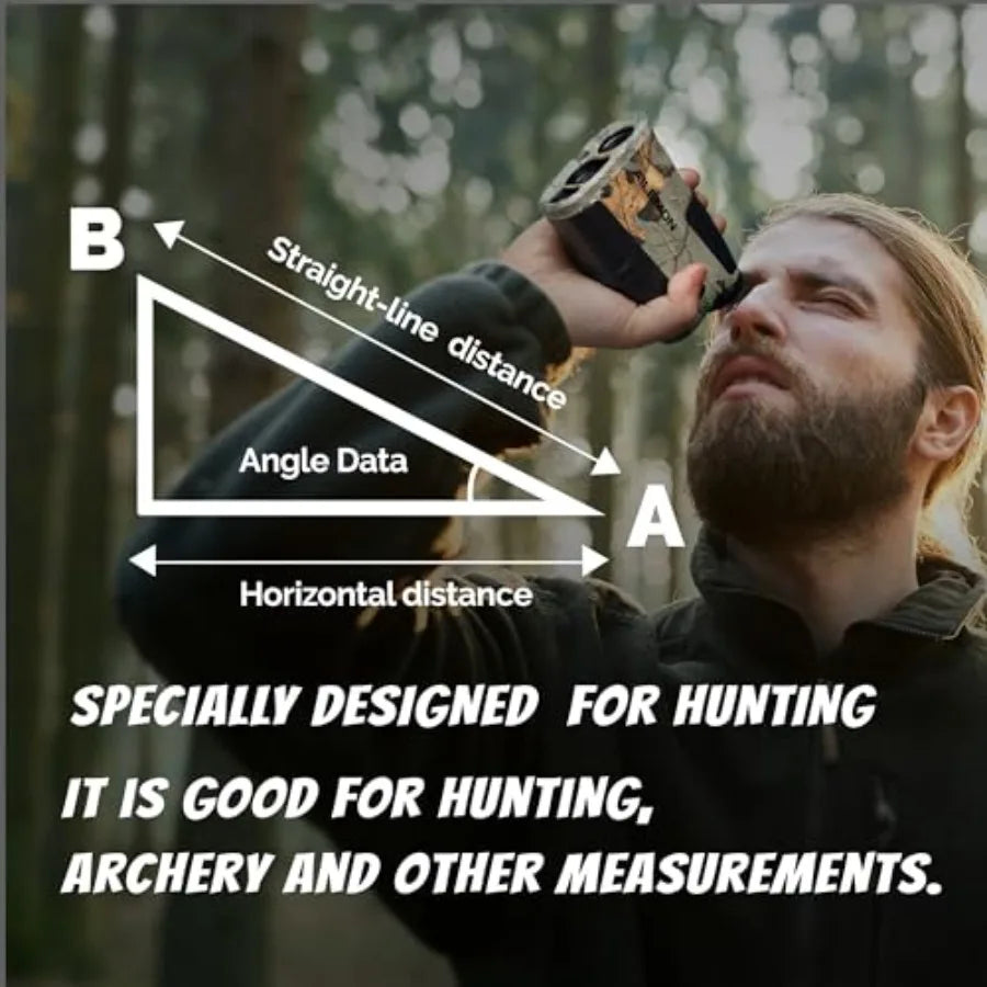 Hunt Rangefinder Laser Range Finder for Hunting Camo 900 Yards Waterproof Archery Rangefinders Multi Functional Distance/Angle/