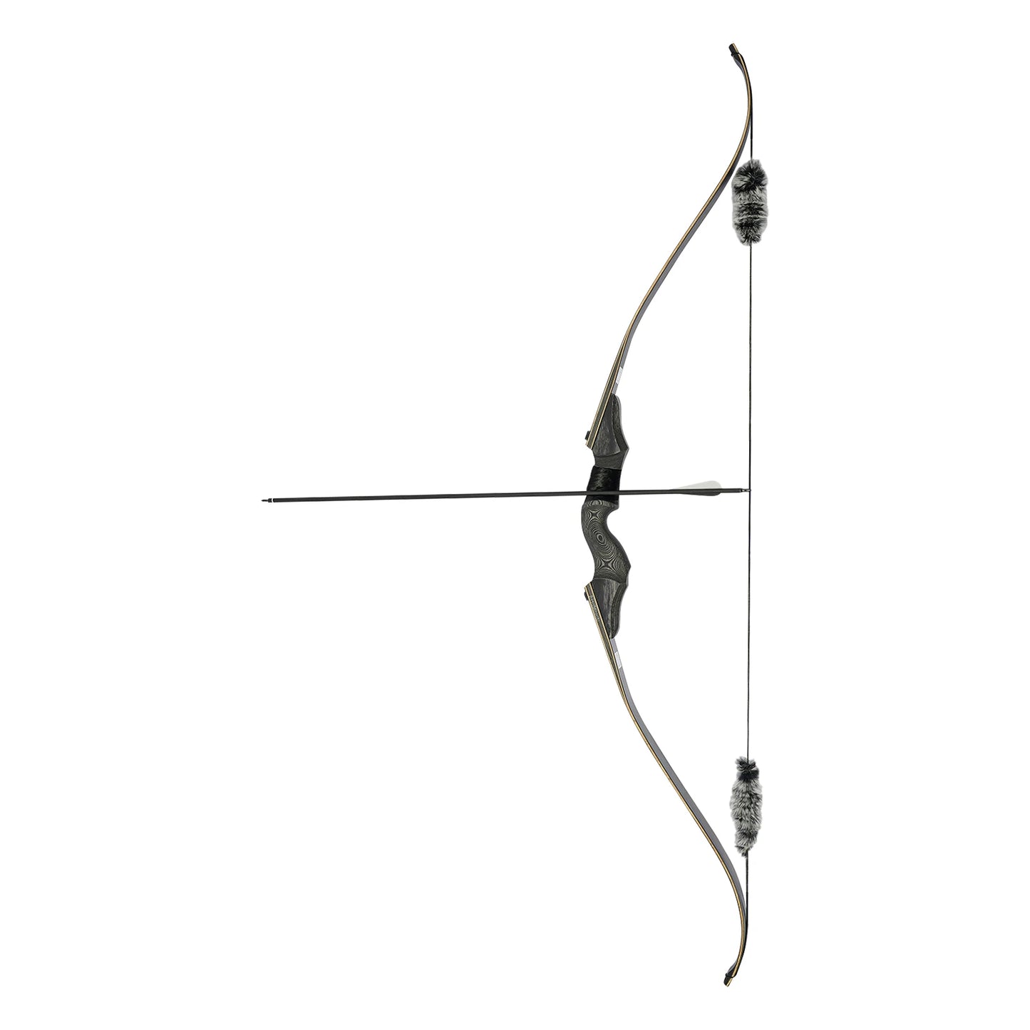 Traditional Recurve Bow Set, Right Handed 35lbs/40lbs/ 45lbs Take-down Archery Equipment, Tech Wood Riser Maple Laminate Limbs, Lightweight 4.96 lbs for Less Fatigue, Smooth Grip, with Bag and 12 Arrows, for Target Practice C