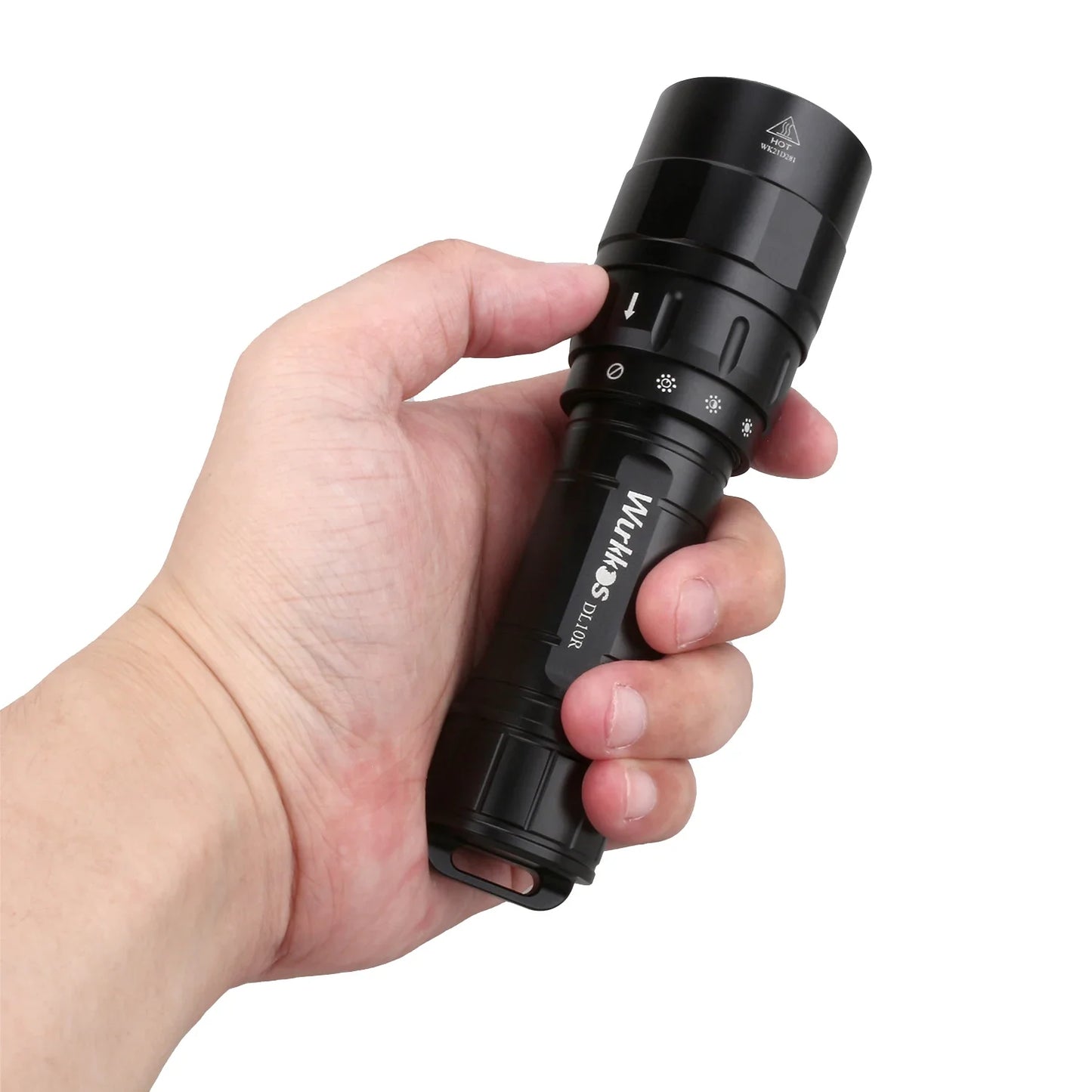 Wurkkos DL10R Scuba Diving Torch XHP70.2 LED Flashlights 4500lm 21700 USB-C Rechargeable Rotary Switch Magnetic Control