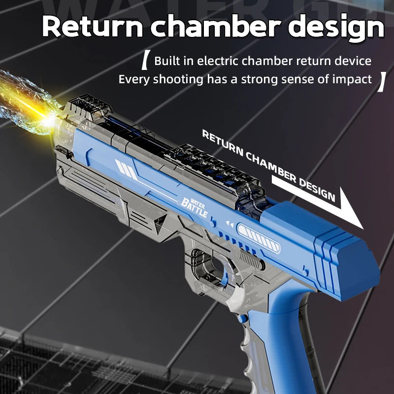 New Water Gun Electric Pistol Shooting Toy Full Automatic Summer Beach Toy For Kids Children Boys Girls Adults