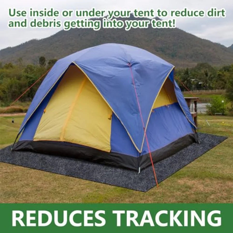6.2 x 5 Ft Cam Tent Carpet Mat - Waterof Outdoor Tent Ru- Porble Cutble Picnic Cam Floor Blanket for Lawn ps