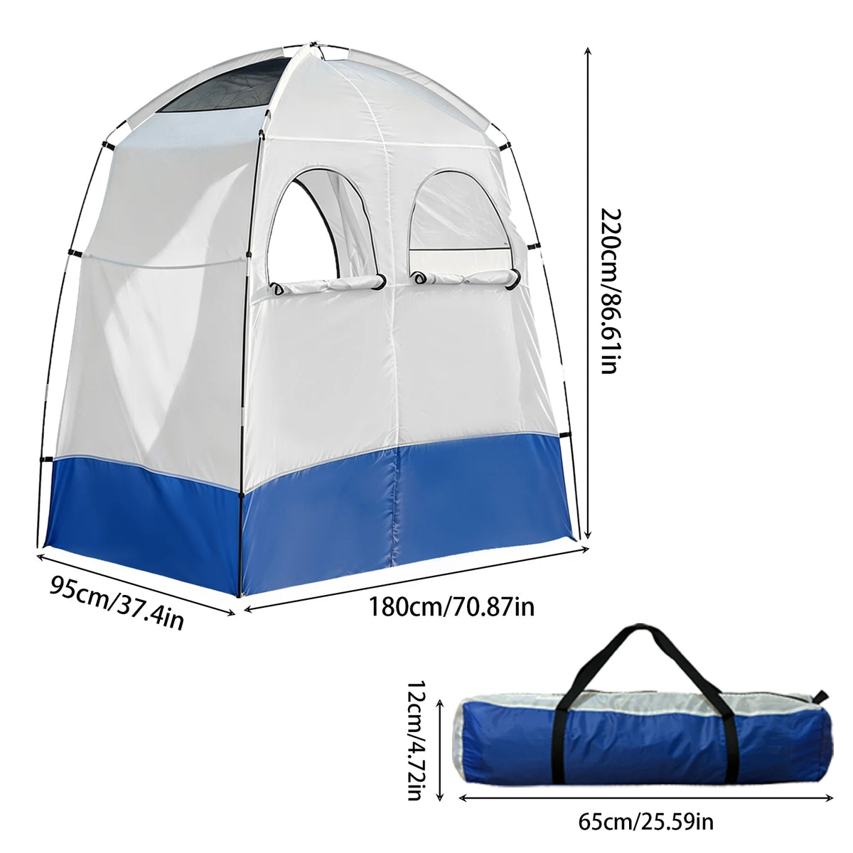 PAKICETUS Polyester Portable Changing Tent Privacy Dressing Room Shelter for Camping Beach Fishing Outdoor Picnic Backpacking Hiking Travel Backyard Family Outdoor Activities