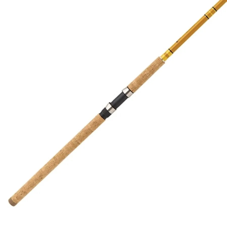 Glass casting rod for fishing, transparent glass, 10-foot 2-piece heavy-duty design with enhanced sensitivity and durability