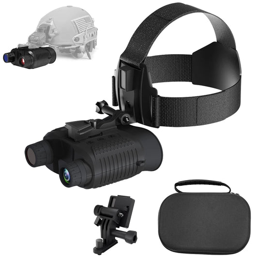 NV8160 Night Vision Binoculars for Adults, Head Mounted Tactical Helmet Night Vision Goggles 8X Digital Zoom for Outdoor Hunting