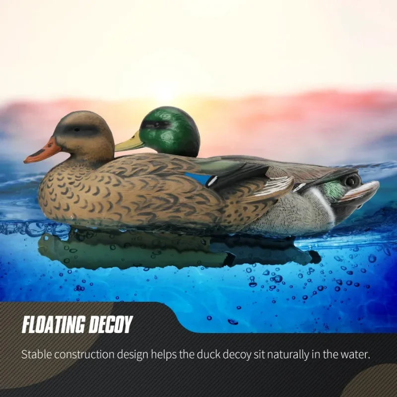 1/6PCS Floating Duck Decoy 3D Decoy Lure with Keel for Outdoor Hunting Fishing Accessories Realistic Bird Float on The Water