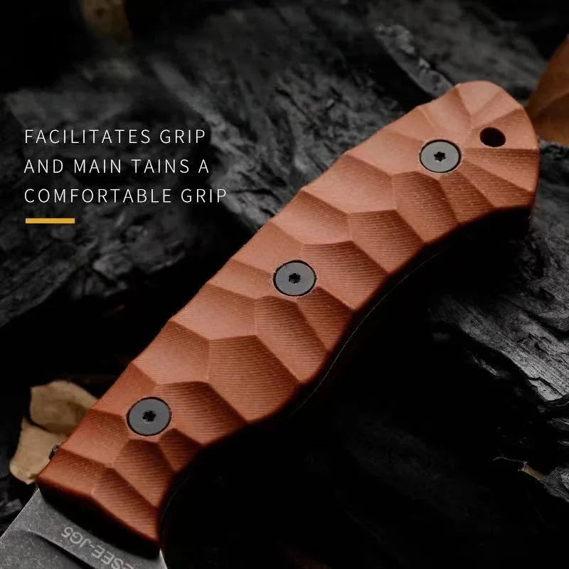 JG5 Camp-Lore Outdoor Knife Fixed Blade Tactical Straight Knife G10 Handle Wilderness Jungle Survival Hunting Knives Men's Gift