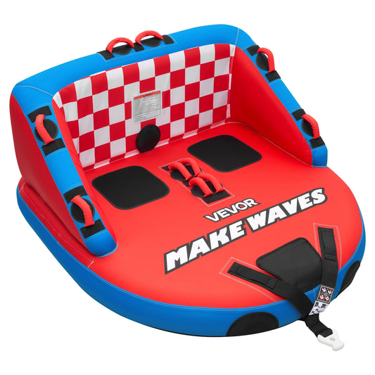 Towable Tubes for Boating 2/3/4-Rider 340/510/680 lbs Water Sports Boating Tubes-with Full Nylon Cover Dual Tow Points