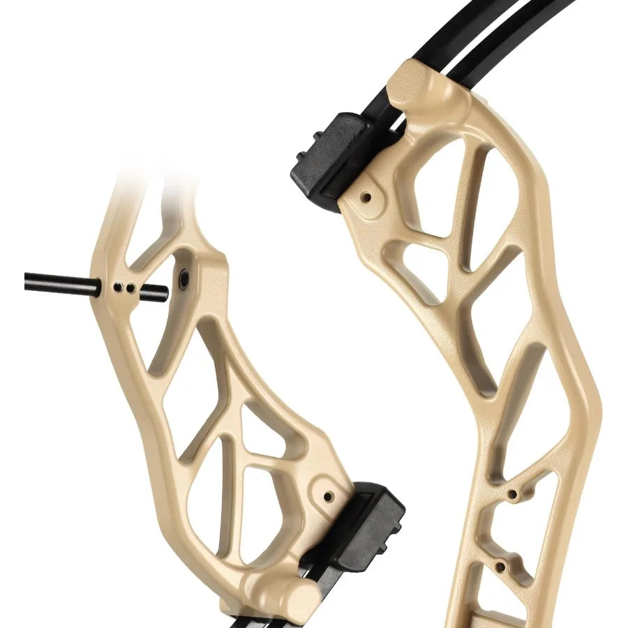 Archery Compound Bow Pro Set Easy to Adjust No Bow Press Needed Bow and Arrow Set 1931 Draw Length 070 Lbs Draw Weight