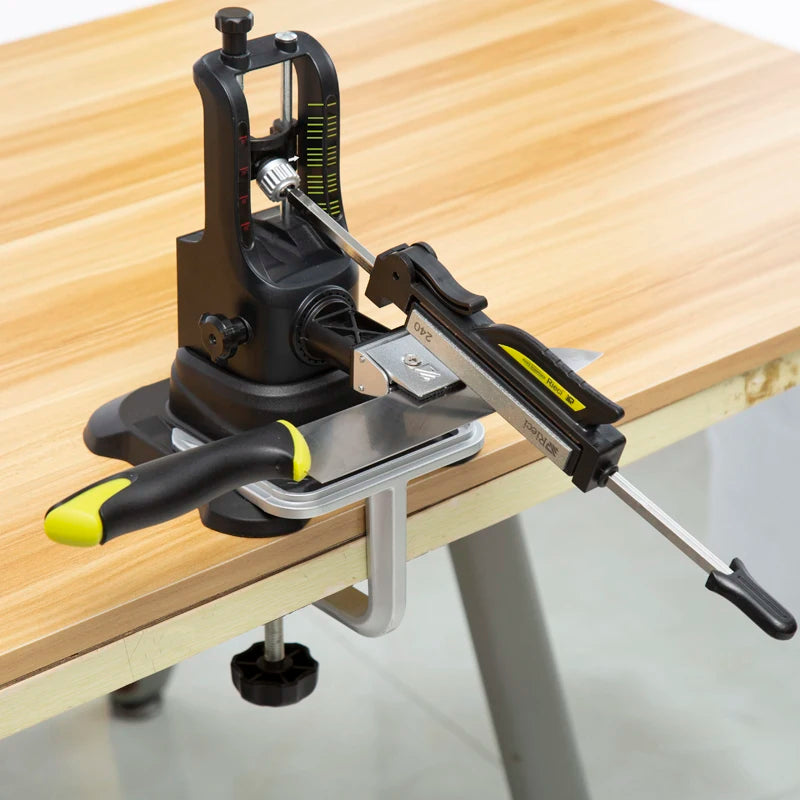 Rieci Professional Fixed Angle Knife Sharpener Diamond Sharpening Stone Kitchen Knife Sharpening Blades Auxiliary Tool System