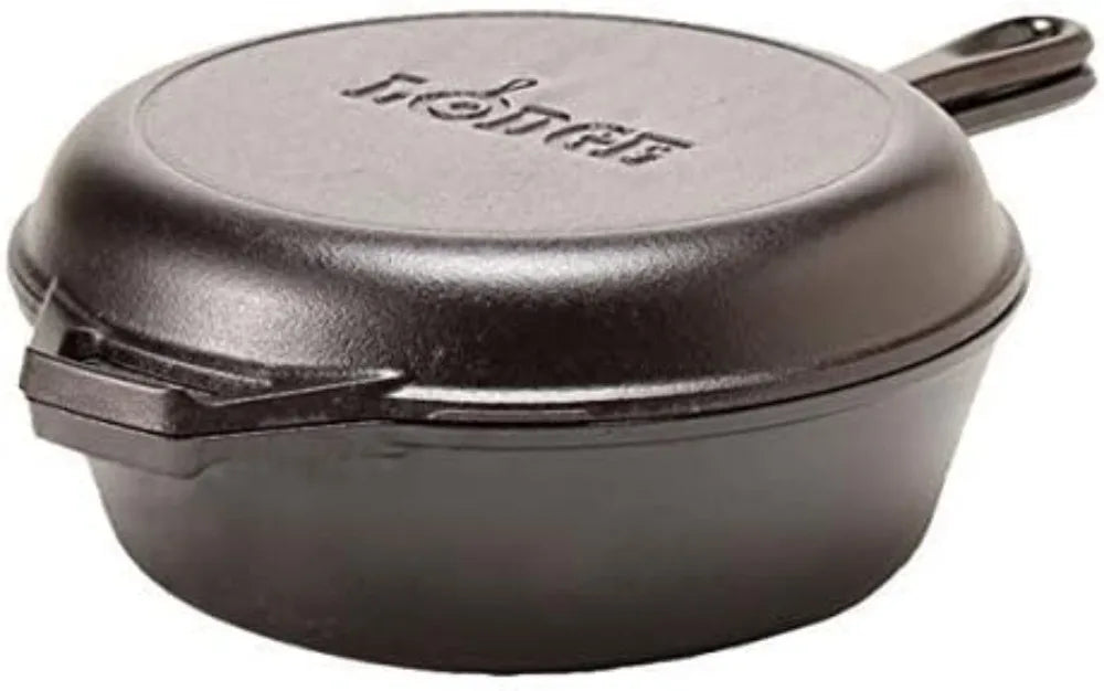 2-in-1 3.2 Qt Dutch Oven & 10.25" Skillet Set, PFAS-Free, for Sourdough, Frying, Camping