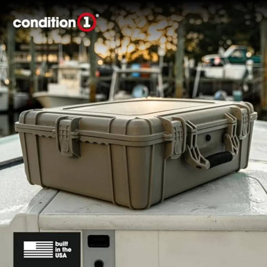 25" Large Waterproof Hard Case Model 839 with Foam, Portable Protective Storage Box for Travel, Hunting, Military, Tactical, Ma