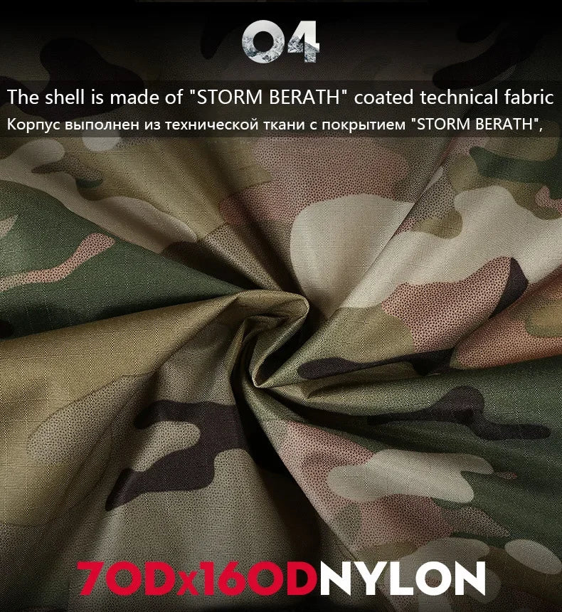 Outdoor Windbreaker Men Tactical Jackets Men Warm Bomber Jacket Camo Hooded Hunting Coats Ultralight Cycling Jackets Elasticity