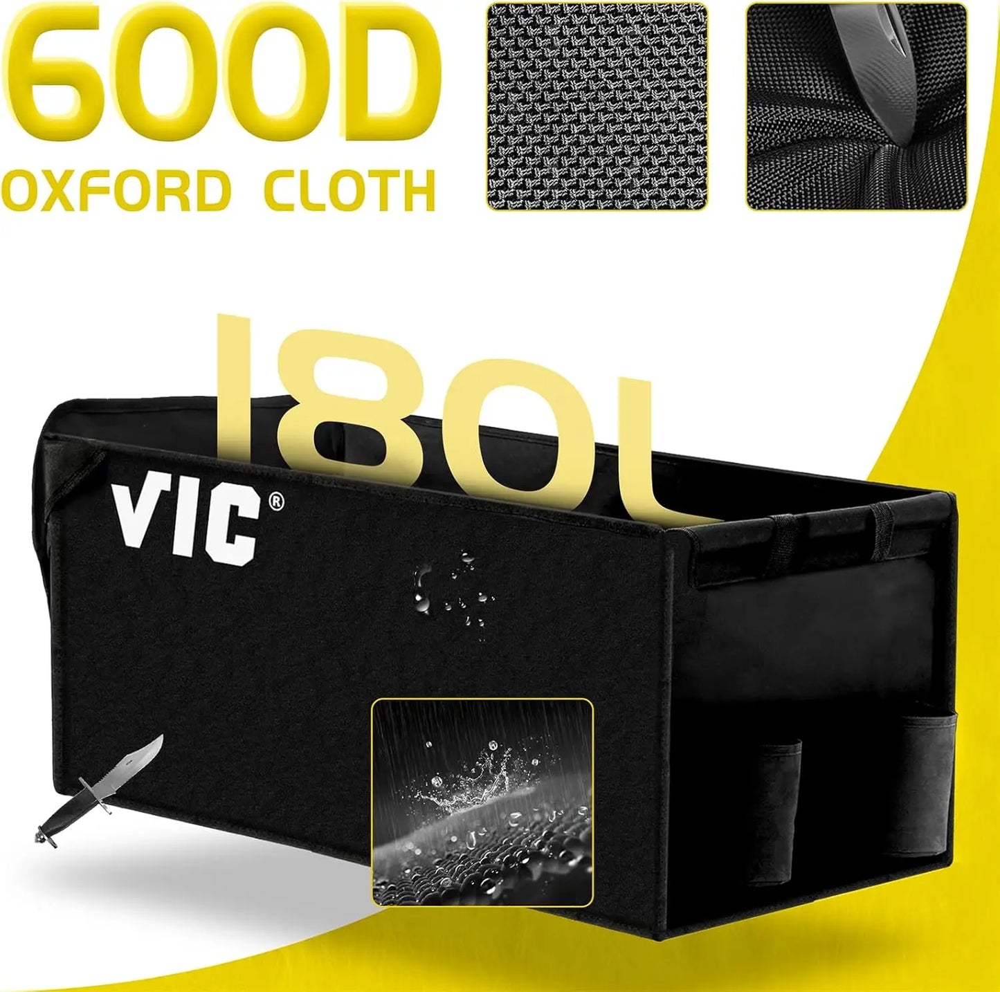 Collapsible Folding Wagon 440LBs Extra Long Extender Wagon Cart Beach Wagons Cart Heavy Duty 170L Foldable Utility Grocery Car w