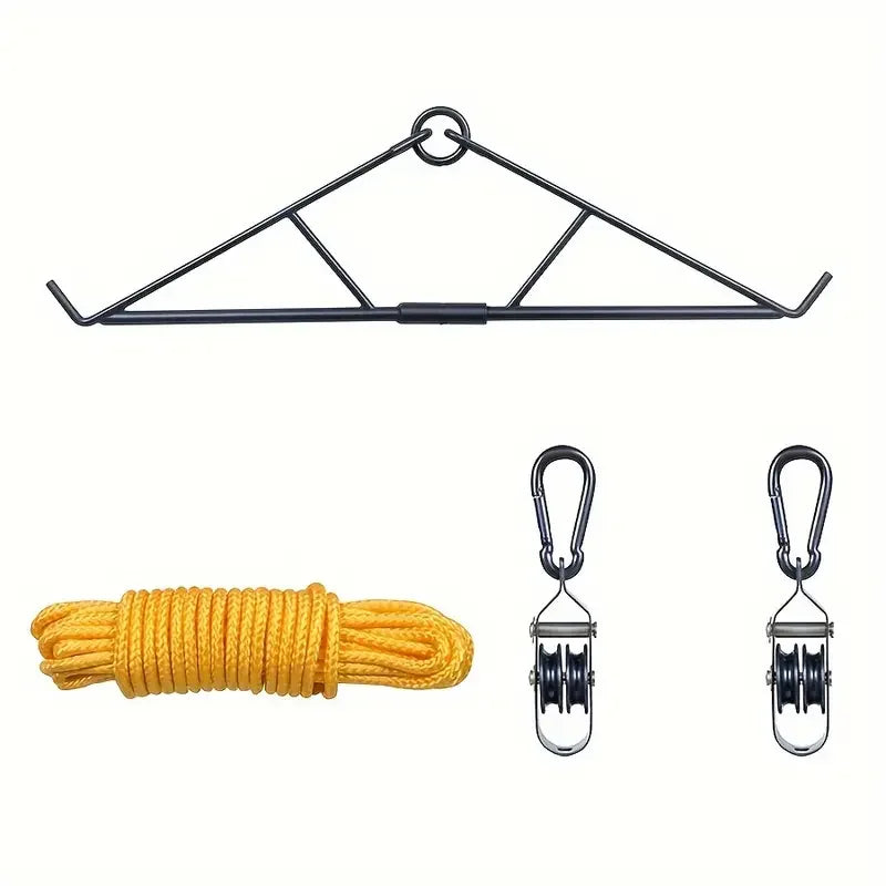 Max To 700 LBS Elk Hoist Pulley Lift System W/Gambrel Deer Hunting Game Hoist Pulley Lift System Hunting Accessories Gift Set
