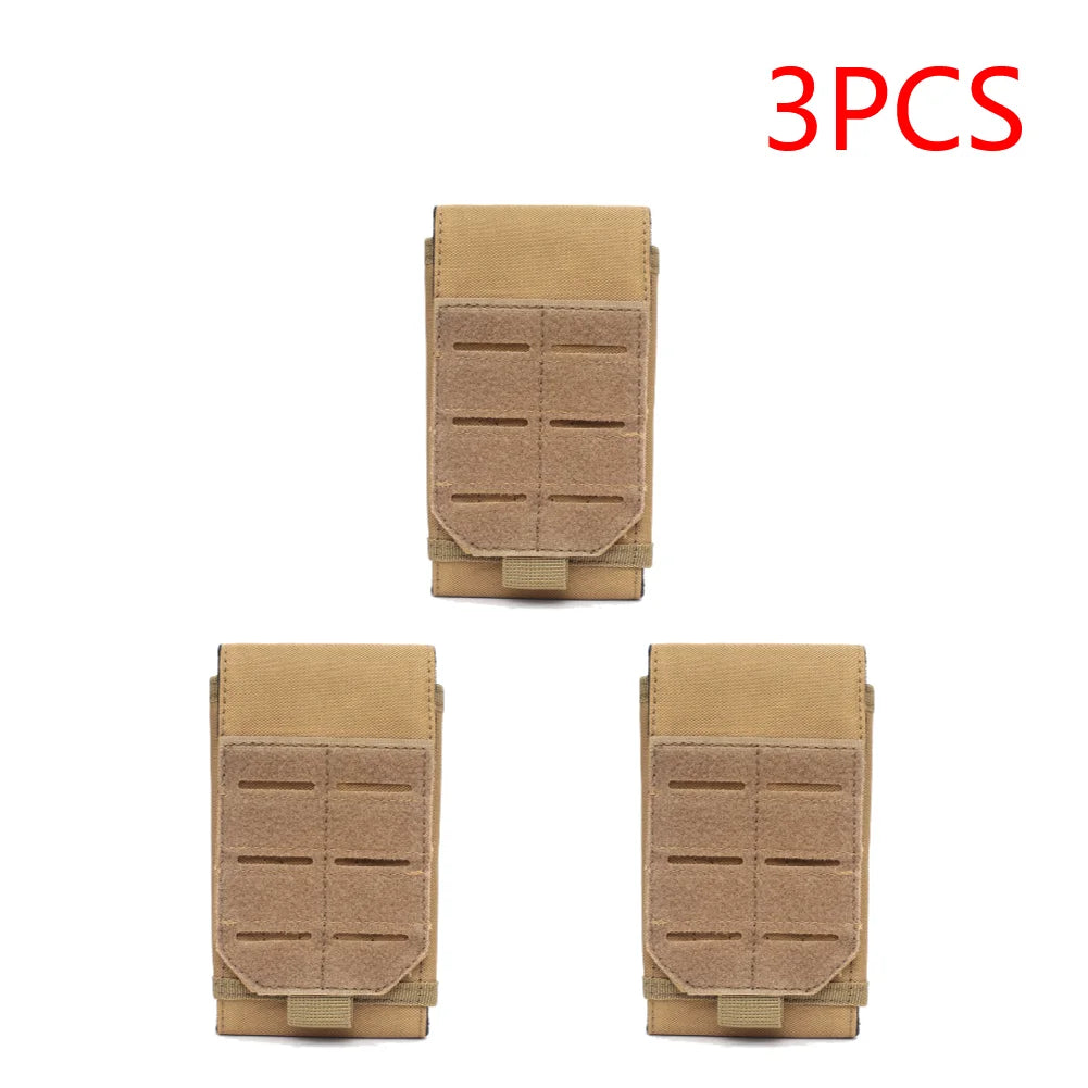 2-5PCS Multifunctional Molle Pouch Phone Holder Outdoor Cycling EDC Waist Packs Cell Phone Holder Pack for Camping Hunting