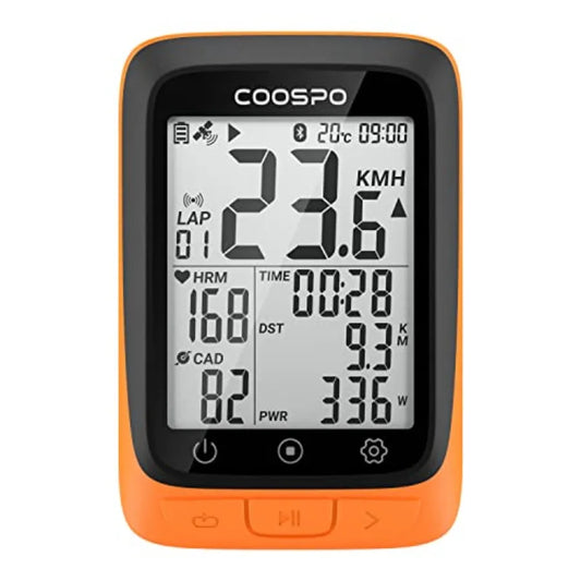 Bike Computer Wireless GPS, Cycling Computer GPS Bike Tracker with Bluetooth/ANT+, Waterproof Bicycle Computer GPS Speedometer