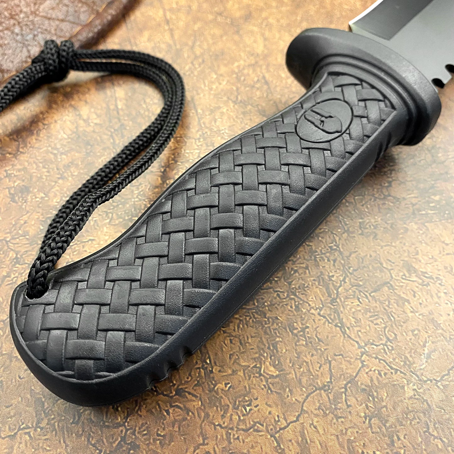 Hardman Straight Knife, D2 Outdoor Knife, Stainless Steel Blade, Safety Grip, ABS Handle, K Sheath, EDCC Outdoor Knife