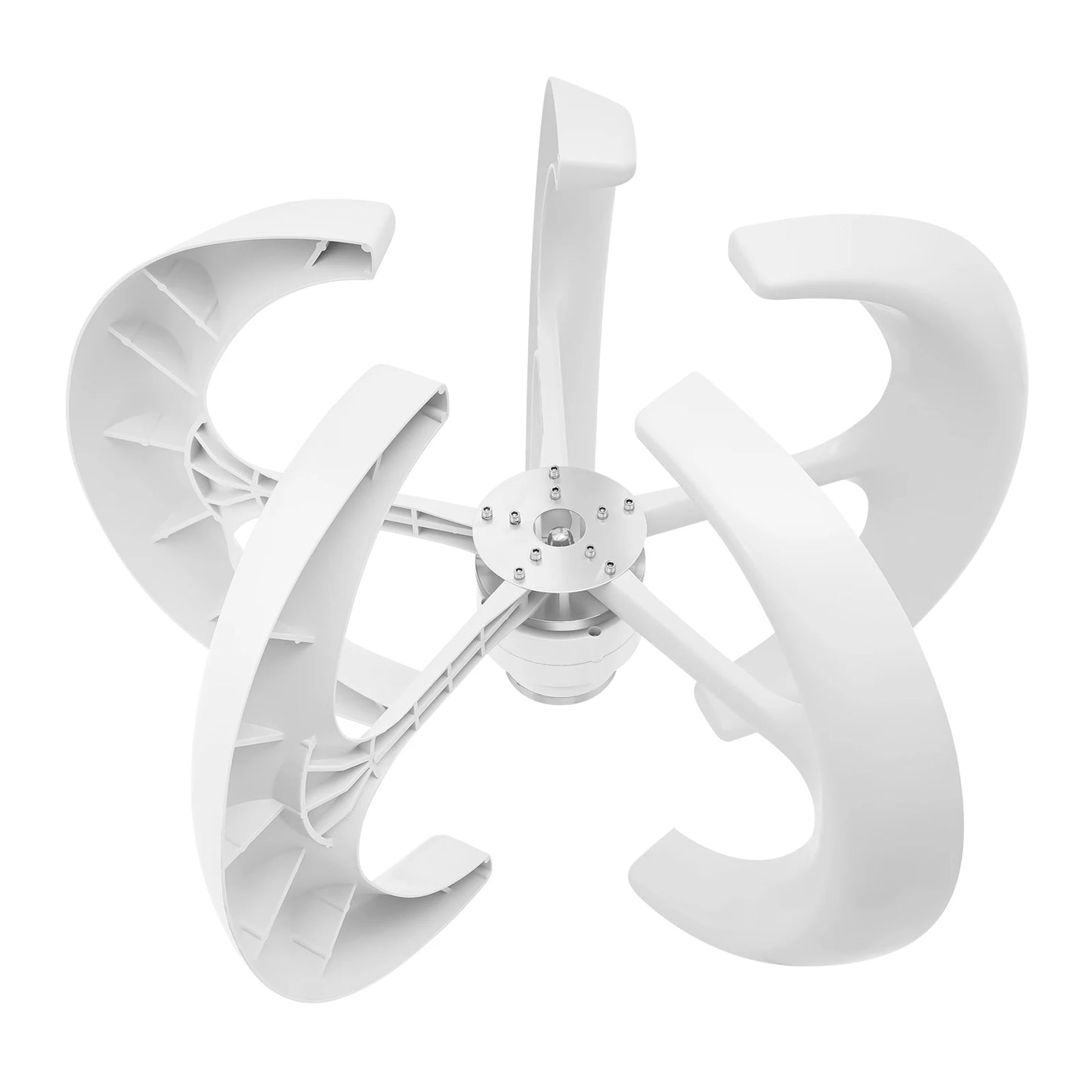 Low Start-Up Wind Speed Vertical Axis Turbine Wind Power Generator with Controller & Flange Plate for Home Ship Hybrid Use