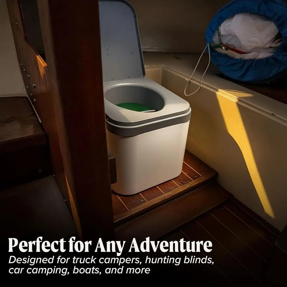NOMAD by Portable Compost Toilet – Camping Toilet for Truck Campers, Hunting Blinds, Car Camping, Primitive Camping & Boating, N