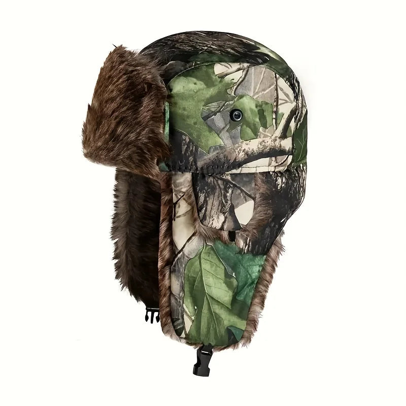 Winter Camouflage Hunter Hat Ear Protection Warm Outdoor Mountaineering Hunting Hiking Ear Protection Warm Hat