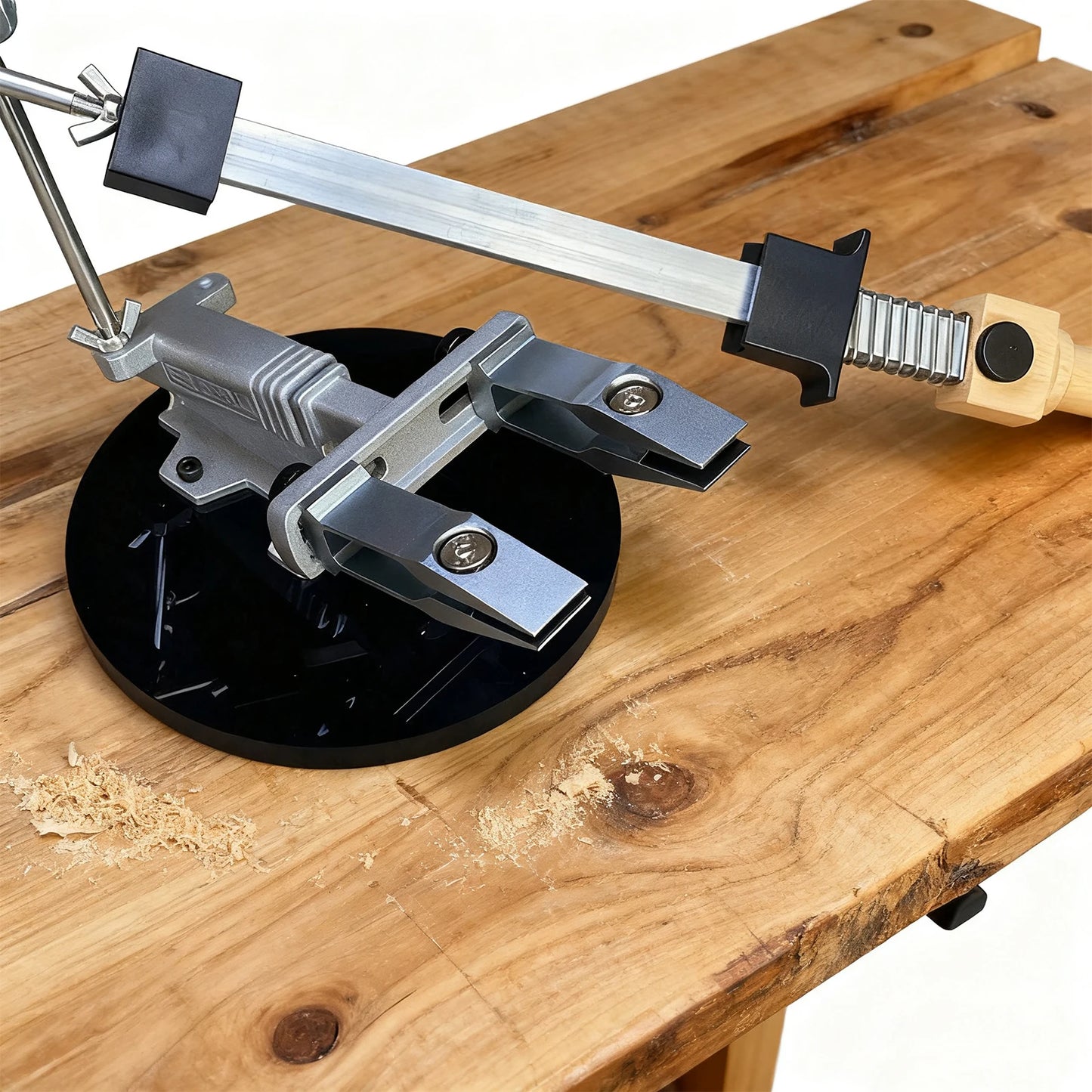 Fixed Knife Sharpener with 3 Whetstones Knife Sharpening Kit Kitchen Grinding System Kitchen Knife Accessories