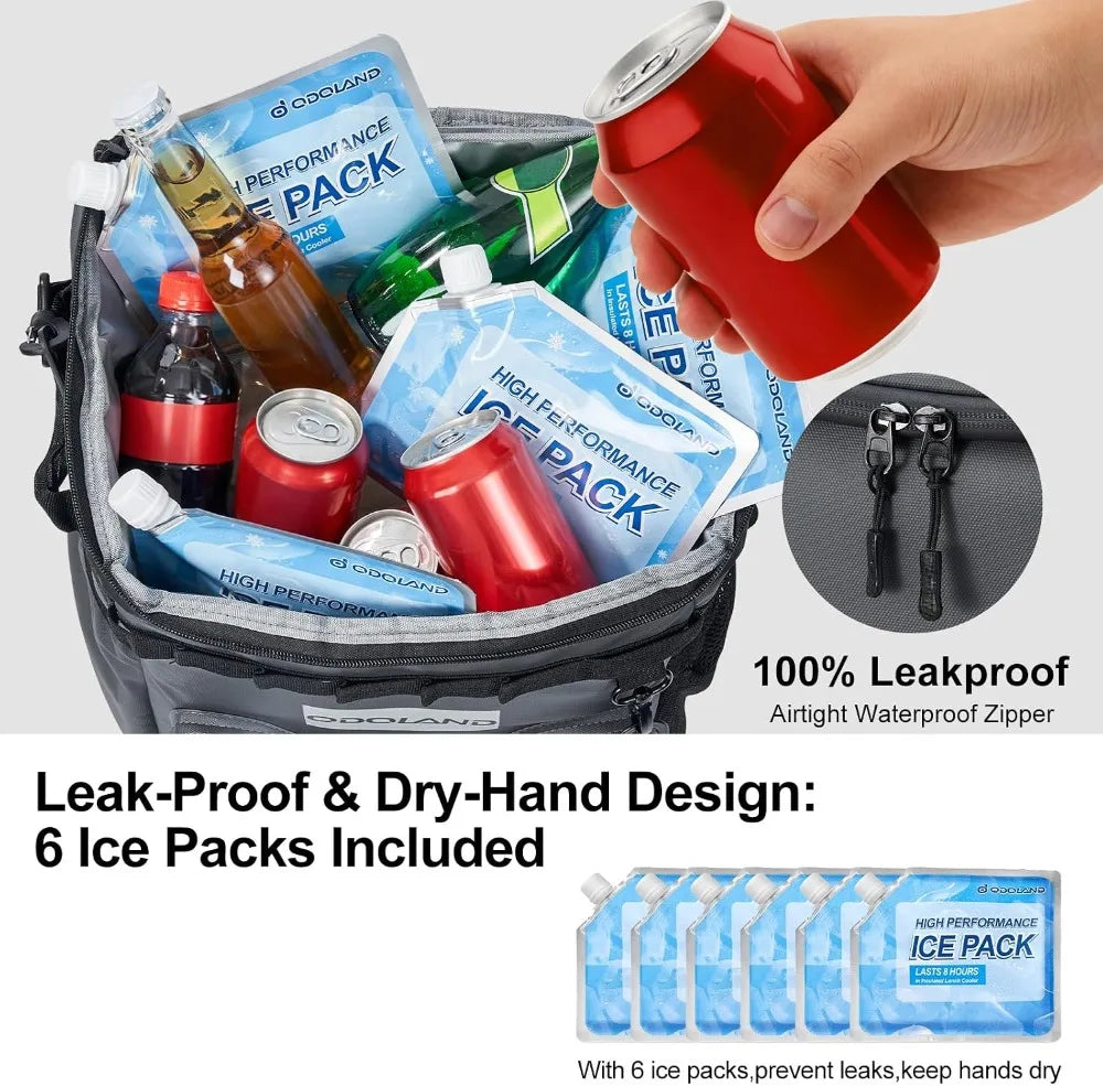 72 Can Rolling Cooler Bag with Wheels & Handle, Collapsible Insulated Ice Chest for Beach, Camping & Tailgating - Portable Travel Soft Cooler on Wheels