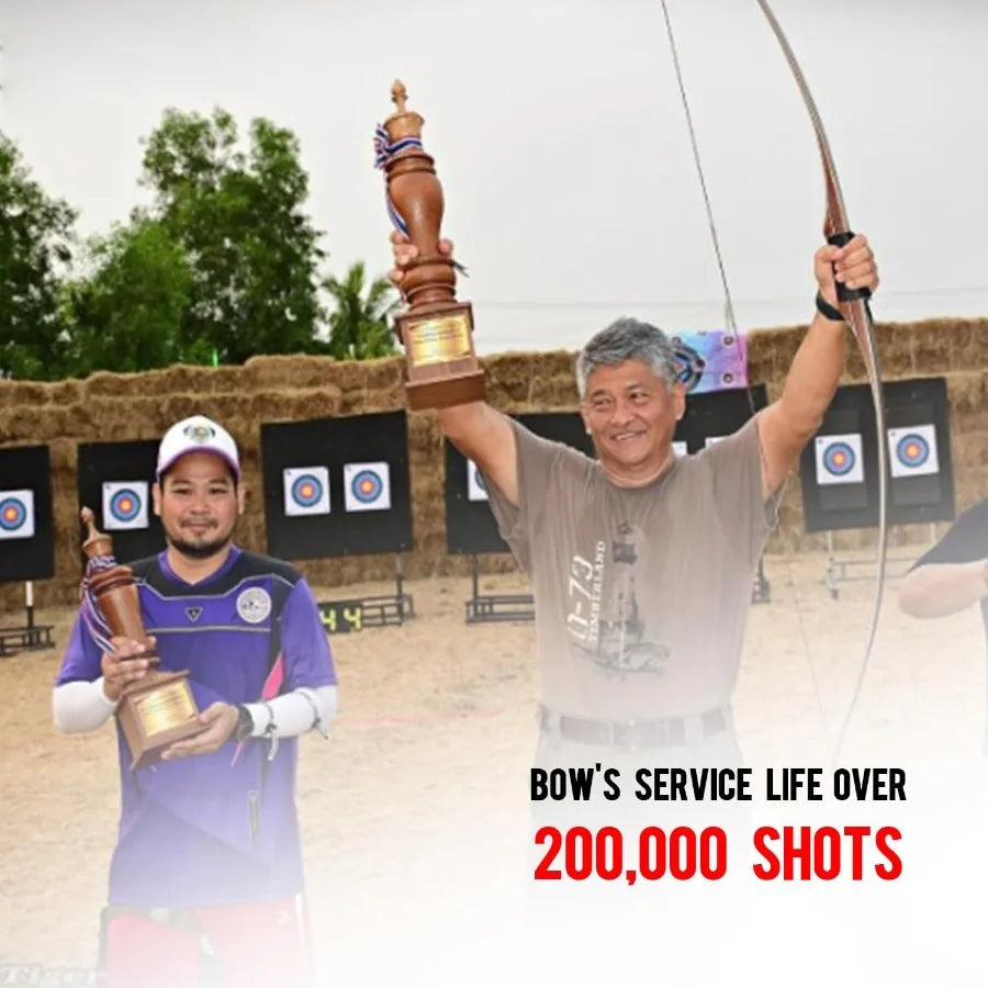 68 Royal X8 Longbow Traditional Wooden Hunting Bow Handmade Hunting Bow and Arrows Kit for Adults Traditional Archers in Outdoo