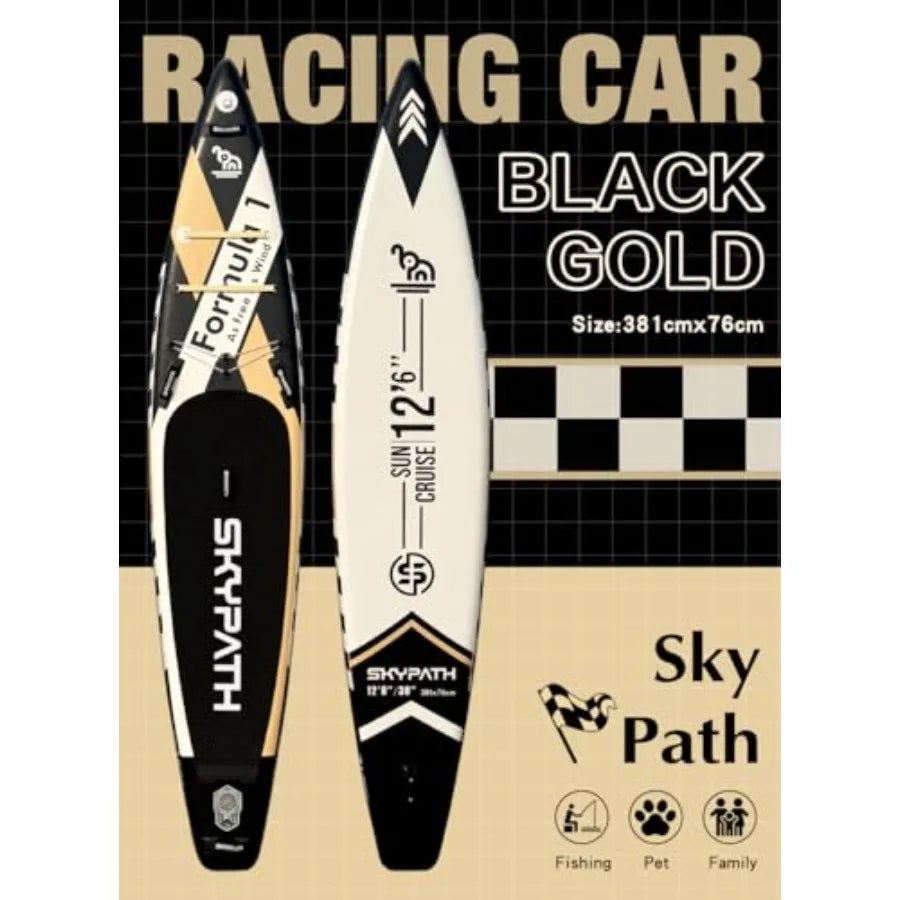 Inflatable Stand Up Paddle Board, 10'6''*32''/11'*34'' Ultra-Light SUP Board, Blow Up Paddle Board, Wide Stable Family Board fo