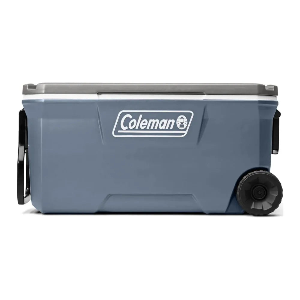 Large Wheeled Hard Cooler 100QT Insulated 5 Day Rolling Ice Box Camping Chest