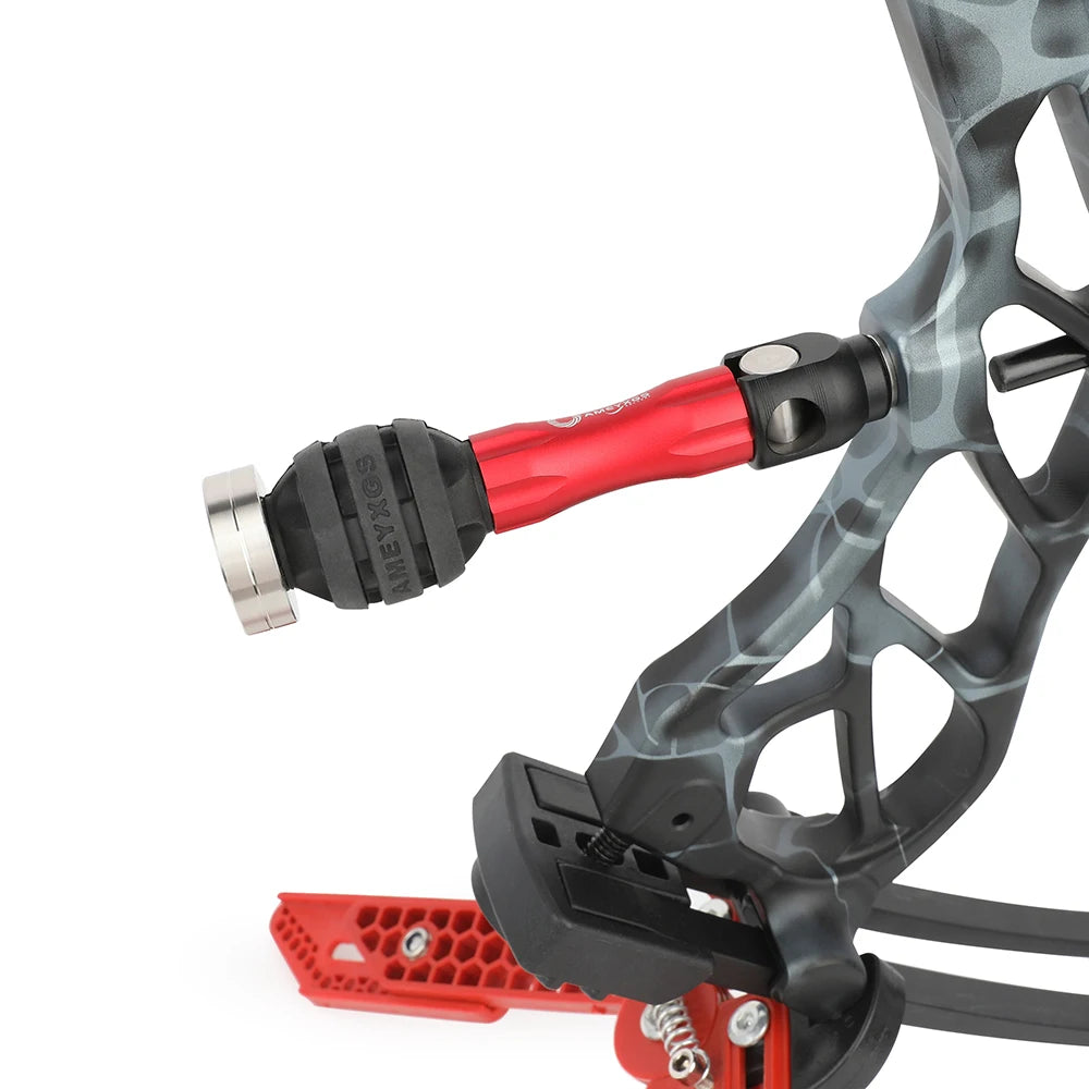 1pc Compound Bow Stabilizer Shock Absorber Rod Stabilizer Bar 4.4inch Alloy Balance Rod Side Rod Hunting Shooting Accessories