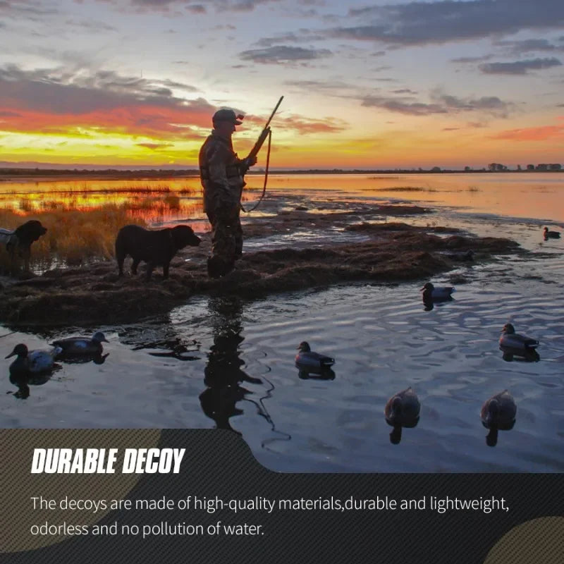 1/6PCS Floating Duck Decoy 3D Decoy Lure with Keel for Outdoor Hunting Fishing Accessories Realistic Bird Float on The Water