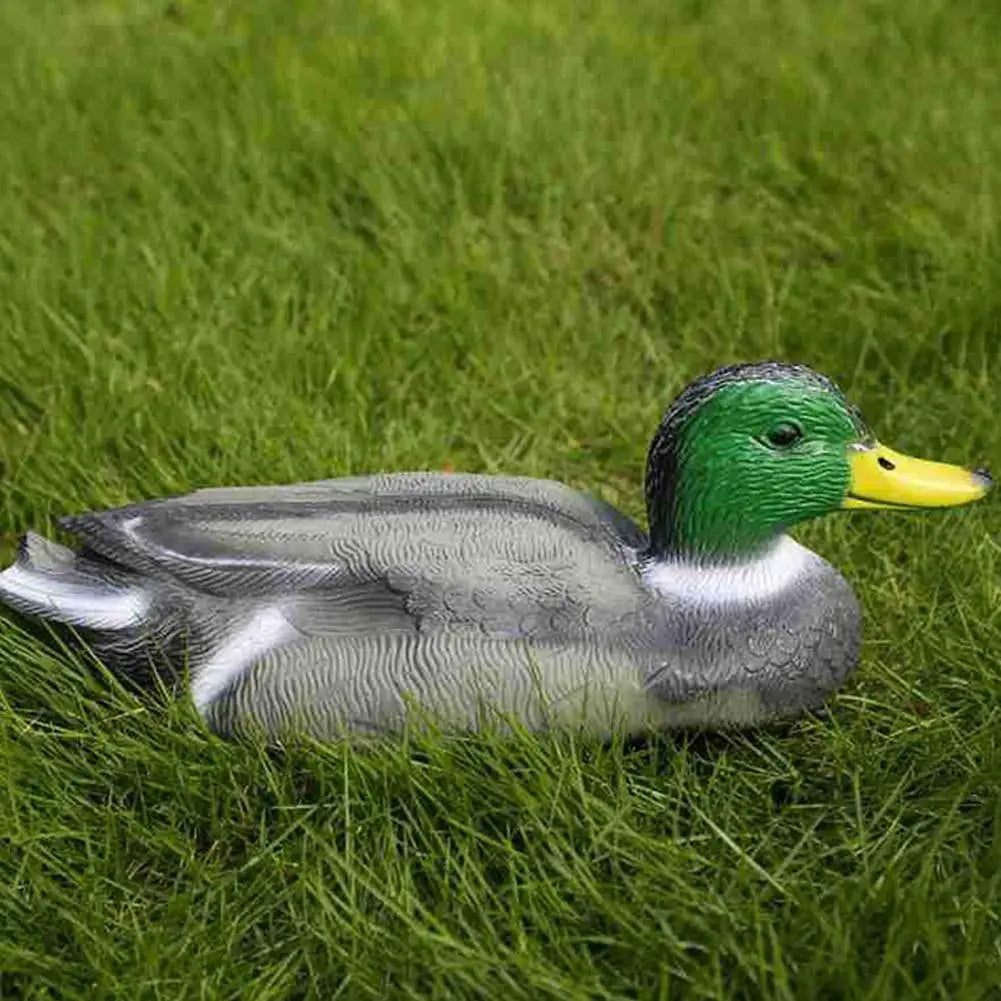 1pc Realistic Plastic Duck Hunting Lure Garden Decoration Floating Head Duck Decoy Outdoor Realistic Duck Lure Garden Decor