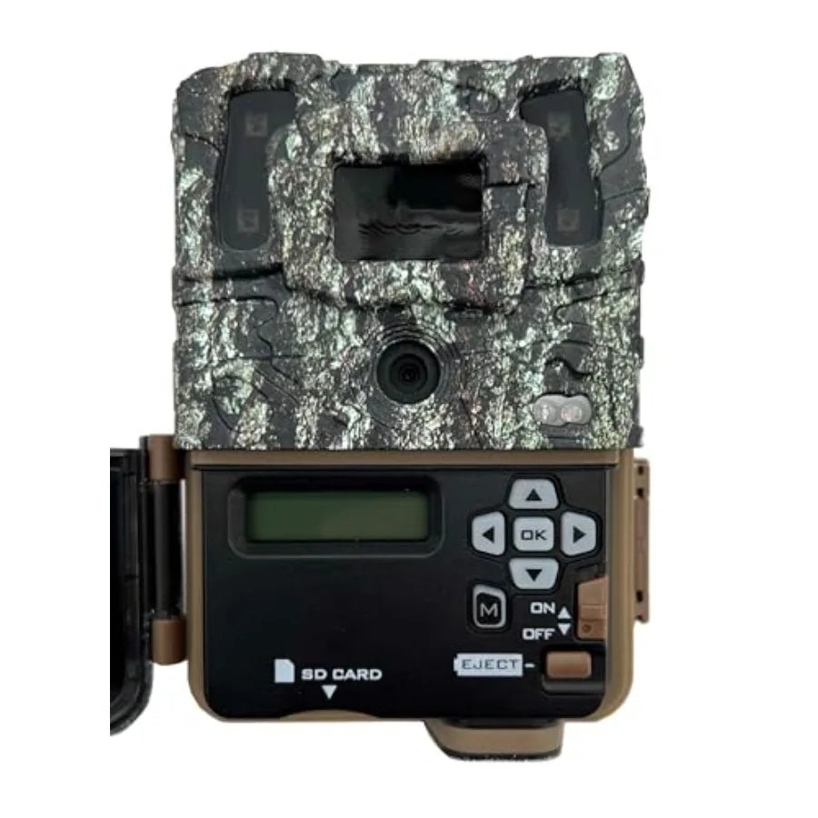 Trail Cameras Command Ops for outdoor surveillance, rugged aluminum alloy body, black finish, 20MP resolution with night vision
