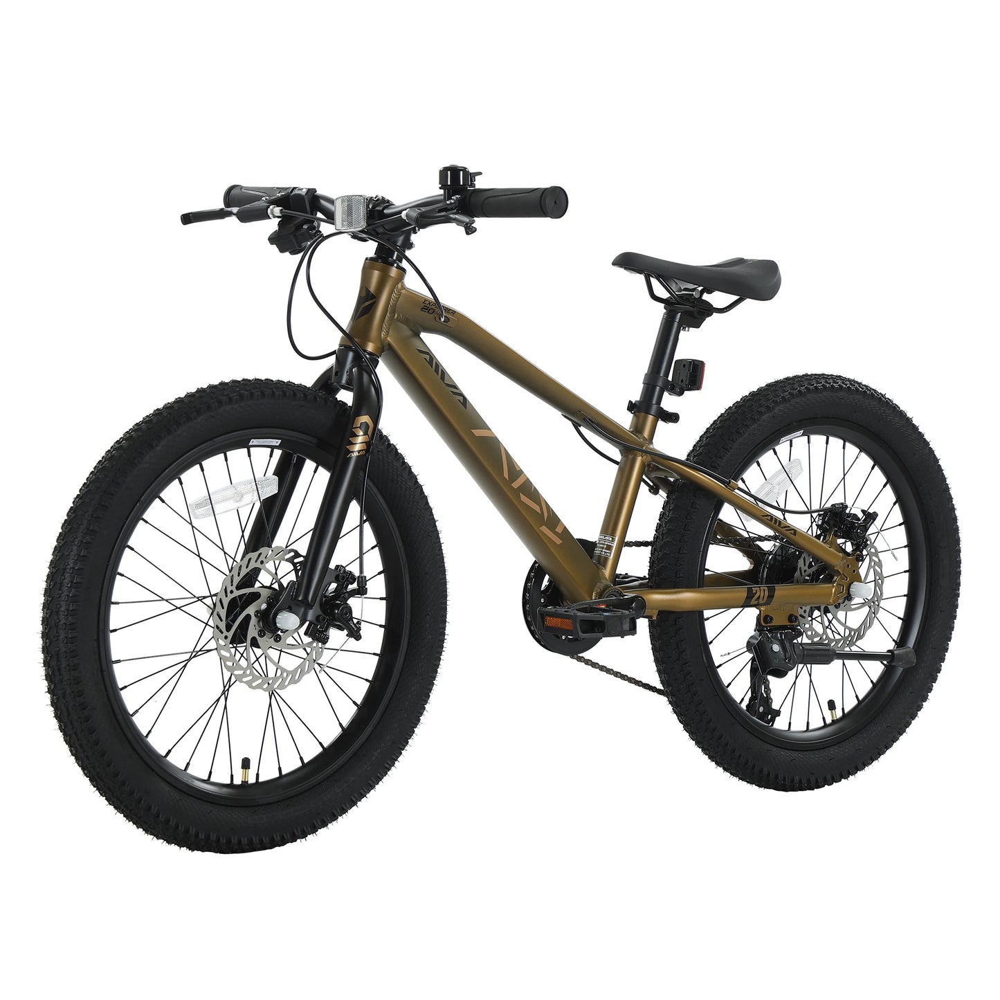 AIVA EXPLOPER-20 Kids Bicycle, 20 Inch Wide Tires, 7 Speed Children's Bike for Boys & Girls, Lightweight Aluminum Frame, Front and Rear Disc Brakes