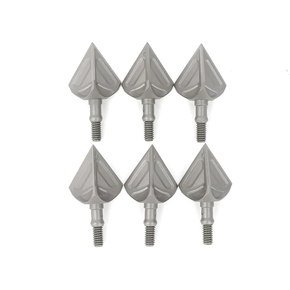 100grain Arrowhead Broadhead 6pcs Screw in Point Tips for Outdoor Bow Arrow Hunting Shooting Target Archery Accessories