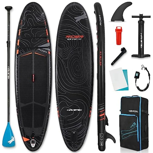 Inflatable Paddle Board for outdoor water sports PVC material blue-gray color ultra-light 17.4lbs with SUP camera seat and wide
