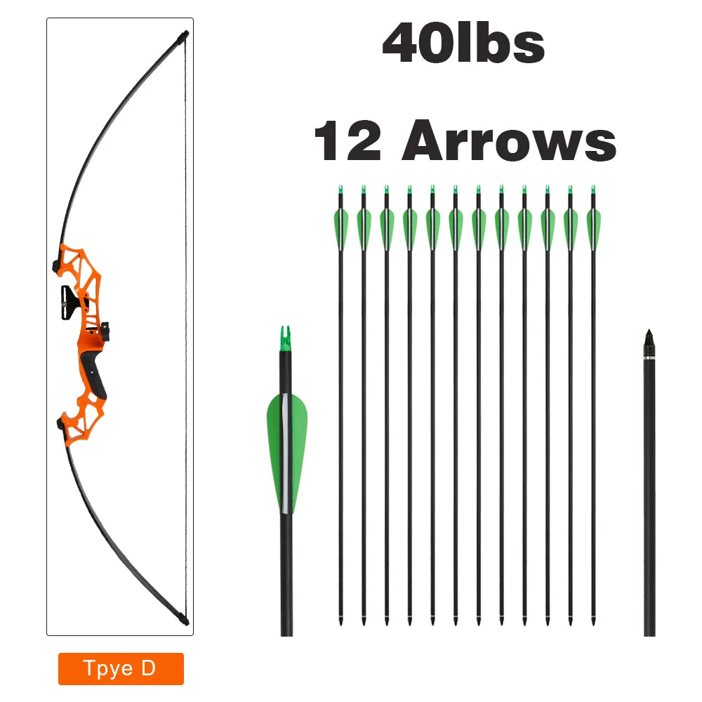 Toparchery Recurve Bow  Hunting Bow Adult Outdoor Shooting Practice Bow  RU(Origin)  Bow and Arrow