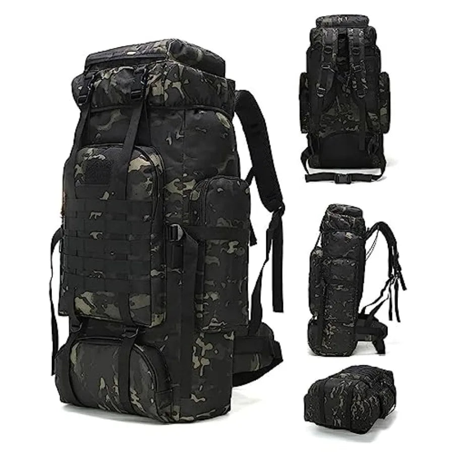 70L Camping Hiking Backpack for Men Women Large Military Tactical Backpack Molle Rucksack Backpack for Outdoor