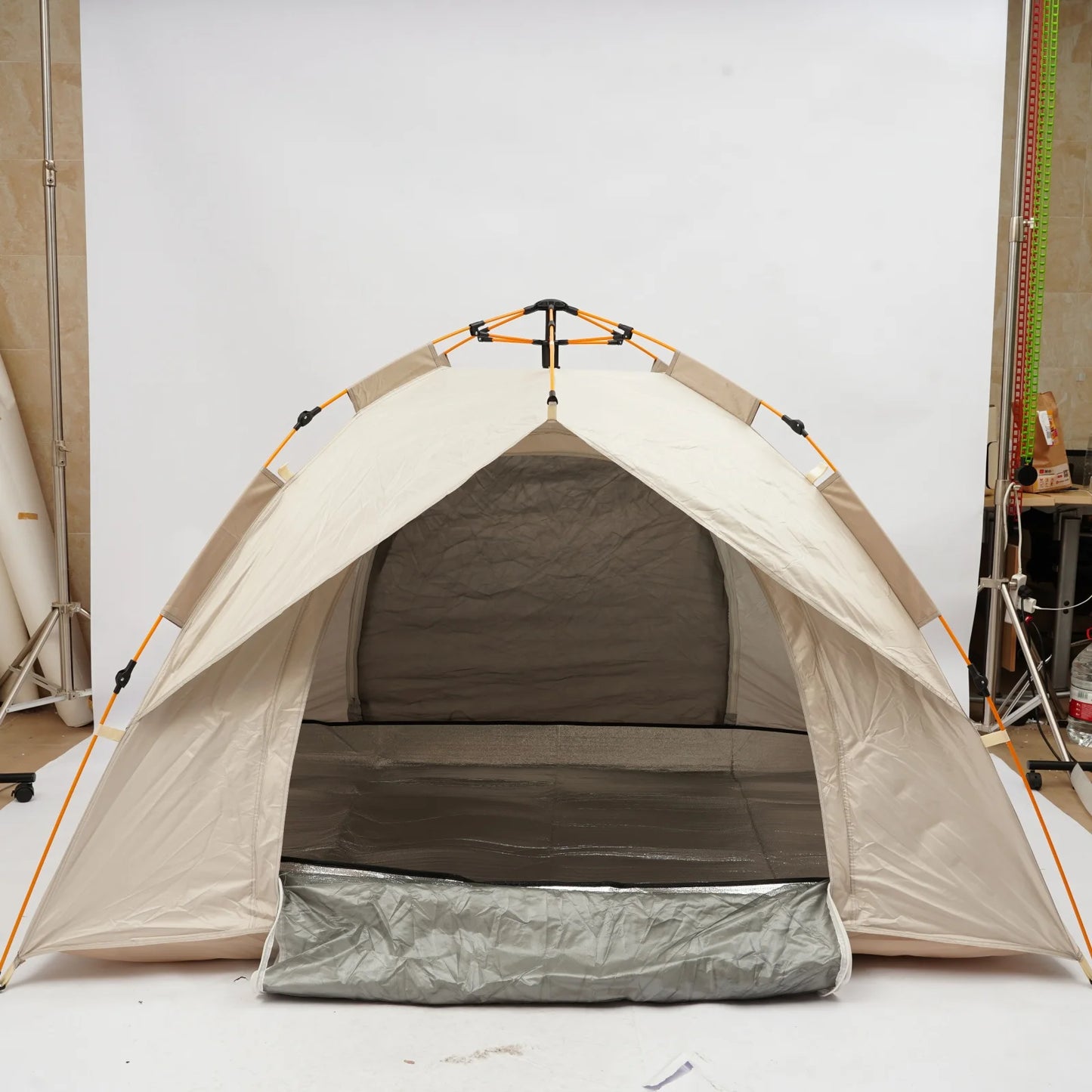 Lightweight Foldable Pop Up Tent 2-3 Person 4.83 lbs Portable Outdoor Shelter Sun & Water Resistant Easy Folding with Carrying Bag Breathable Mesh Window Storage Pocket for Hiking Picnic Backpacking Outdoor Excursions