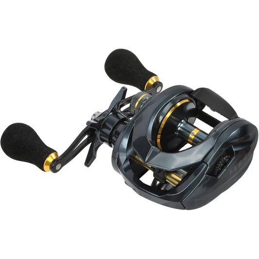 Baitcaster Reels with 6.4:1 Gear Ratio and 33 Lb Max Drag for Precision Casting in Freshwater and Saltwater Environments Featur