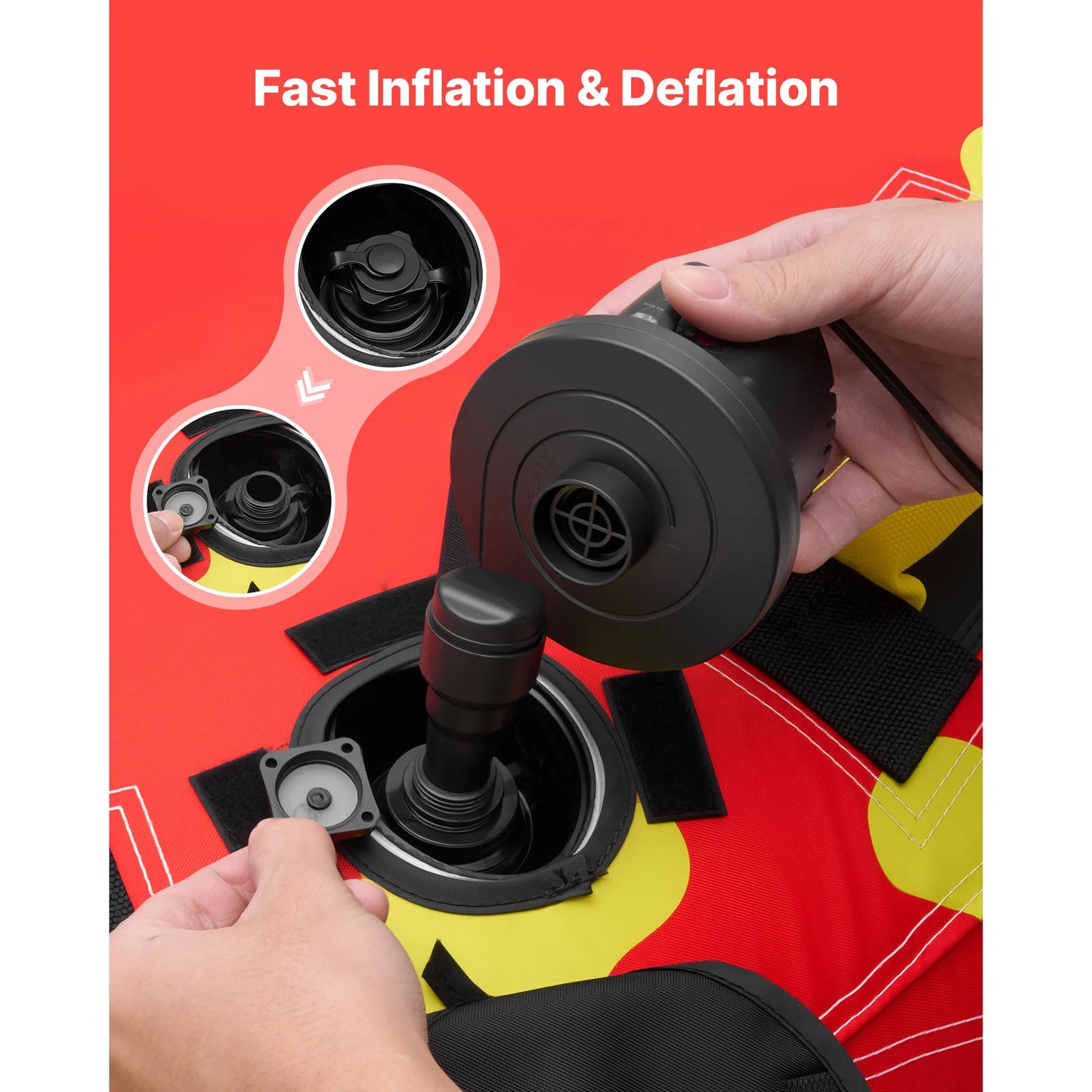 Towable Tubes for Boating 2-4 People Inflatable Boat Tubes and Towables with Anti-Slip Pad Water Sport Tube for Boat